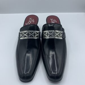 Brighton Tour Mule Boots Slip On Heeled Shoe Italy Women's Size 8.5